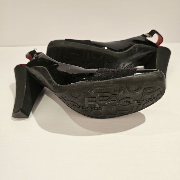 Kenneth Cole Reaction black slingback heel shoes size 10M US - Picture 7 of 11